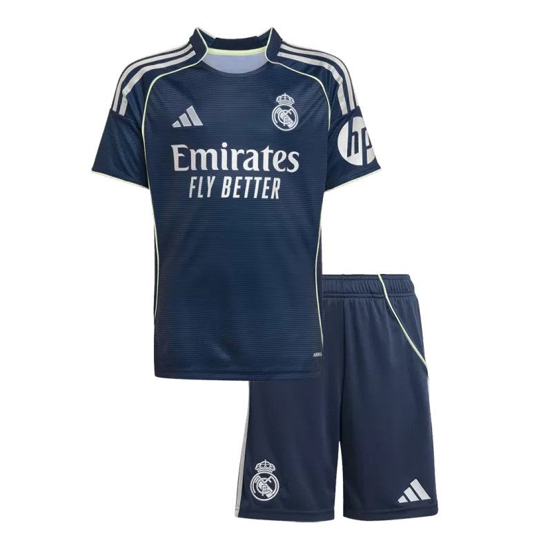 Real Madrid 2025/26  Away Kids Kit