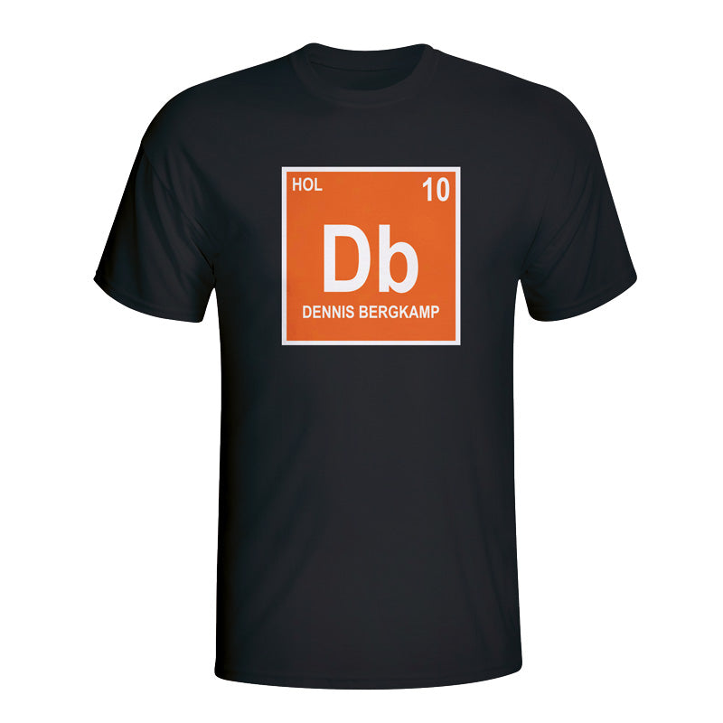 Dennis Bergkamp Holland Periodic Table T-shirt (black)_0