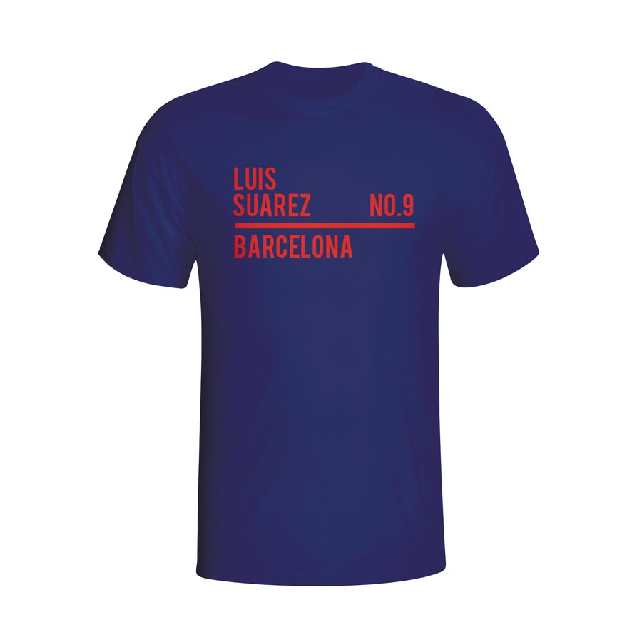 Luis Suarez Barcelona Squad T-shirt (navy) - Kids_0