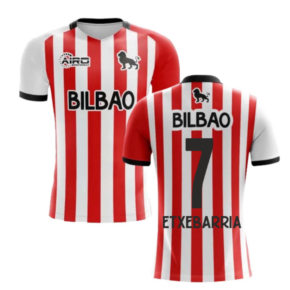 2023-2024 Athletic Bilbao Home Concept Football Shirt - Kids (ETXEBARRIA 7)_0