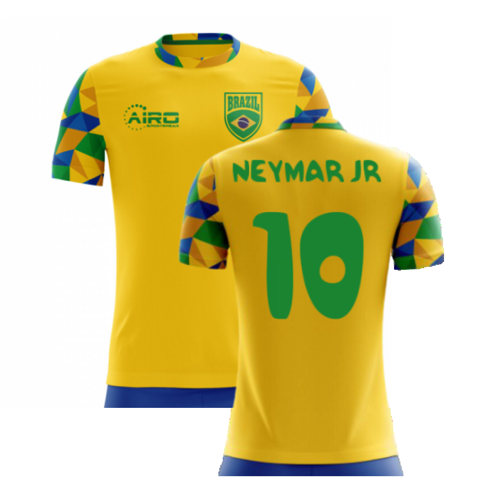 2023-2024 Brazil Home Concept Football Shirt (Neymar Jr 10) - Kids_0