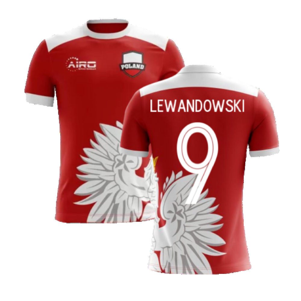 2023-2024 Poland Away Concept Football Shirt (Lewandowski 9) - Kids_0