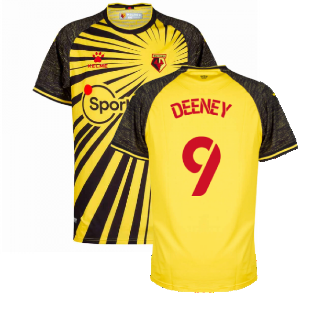 2020-2021 Watford Home Shirt (DEENEY 9)_0