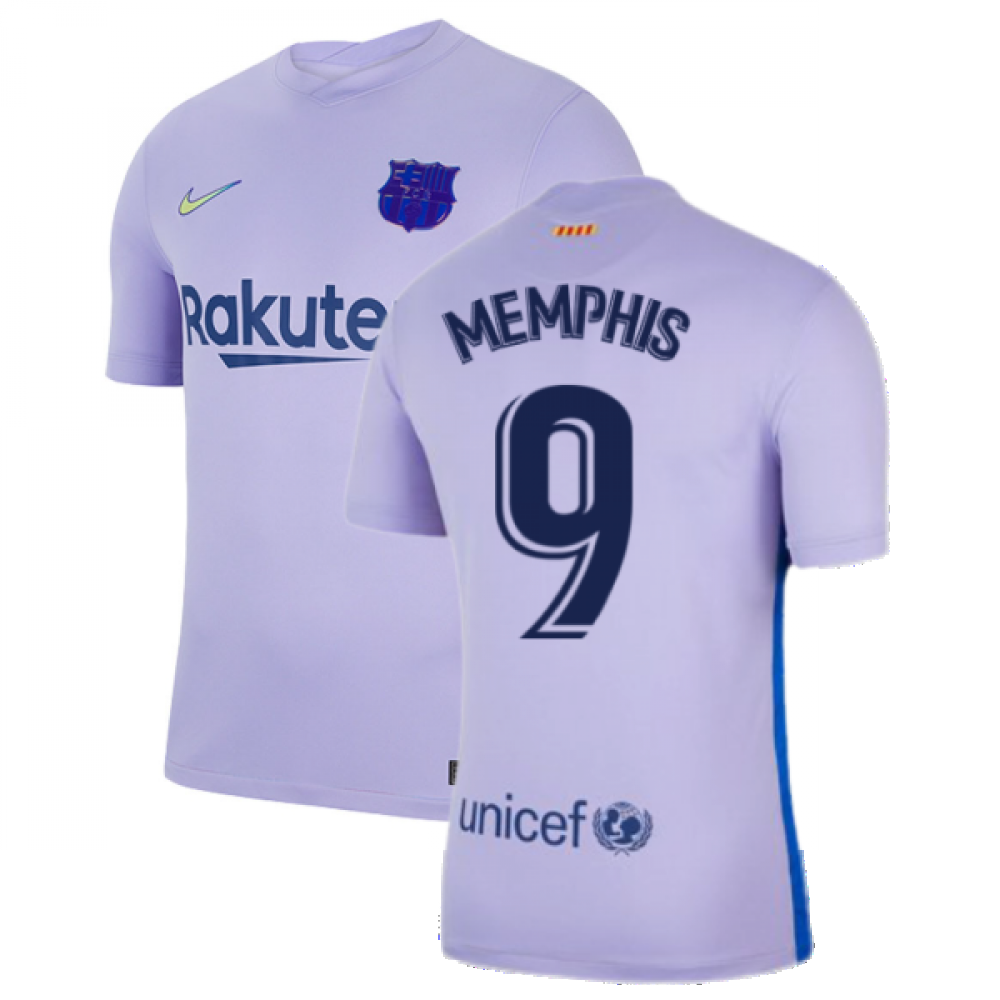 2021-2022 Barcelona Away Shirt (MEMPHIS 9)_0