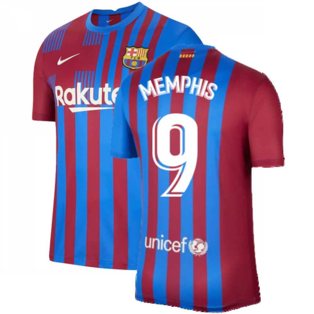 2021-2022 Barcelona Home Shirt (MEMPHIS 9)_0