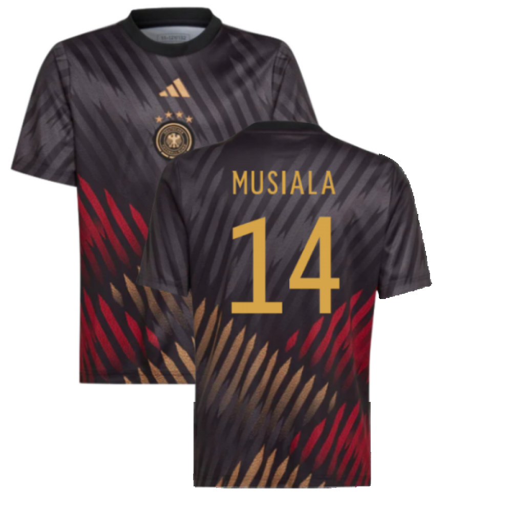 2022-2023 Germany Pre-Match Shirt (Black) - Kids (MUSIALA 14)_0