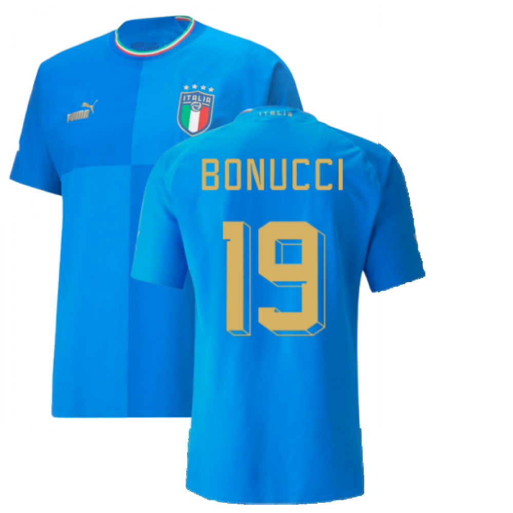 2022-2023 Italy Authentic Home Shirt (BONUCCI 19)_0