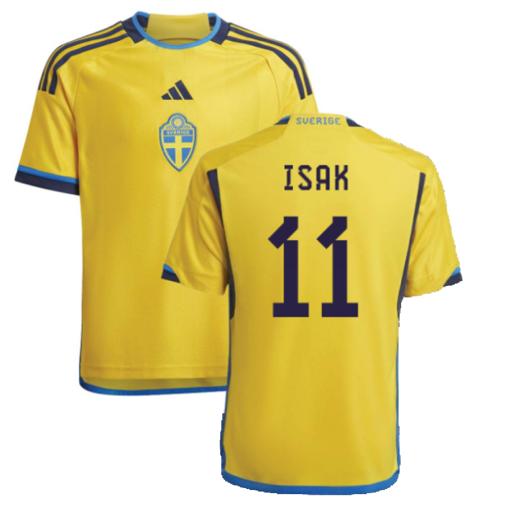 2022-2023 Sweden Home Shirt (Kids) (ISAK 11)_0