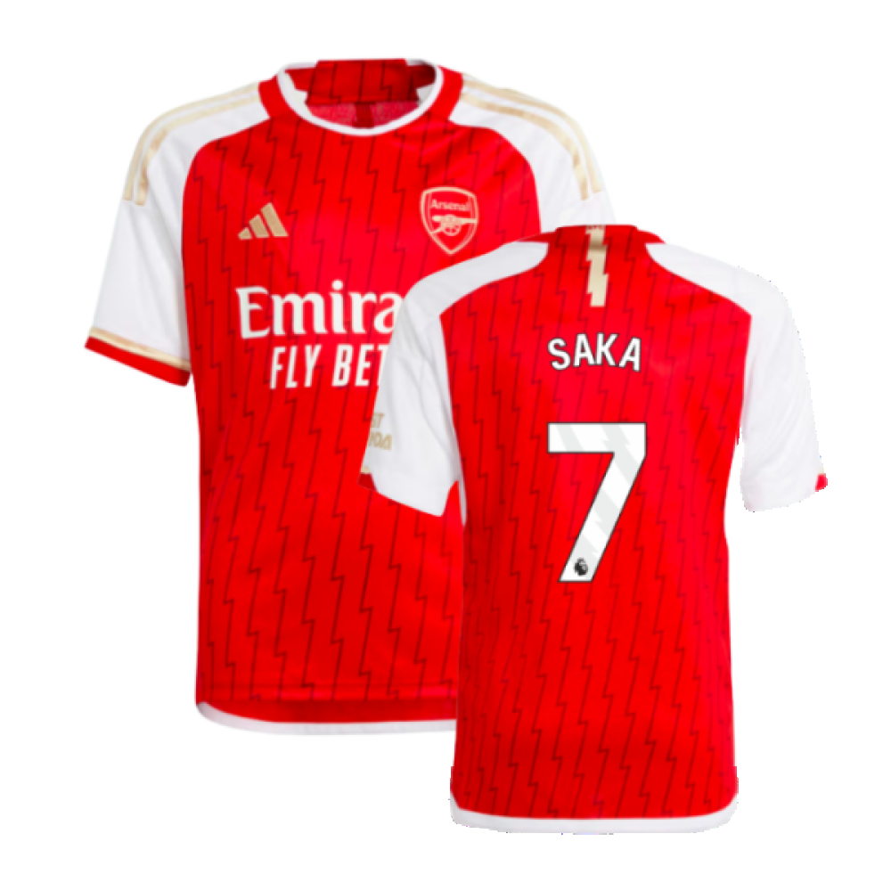 2023-2024 Arsenal Home Shirt (Kids) (Saka 7)_0