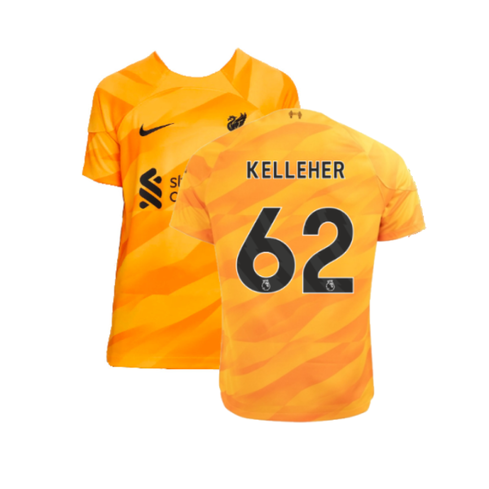 2023-2024 Liverpool Away Goalkeeper Shirt (Orange) - Kids (Kelleher 62)_0