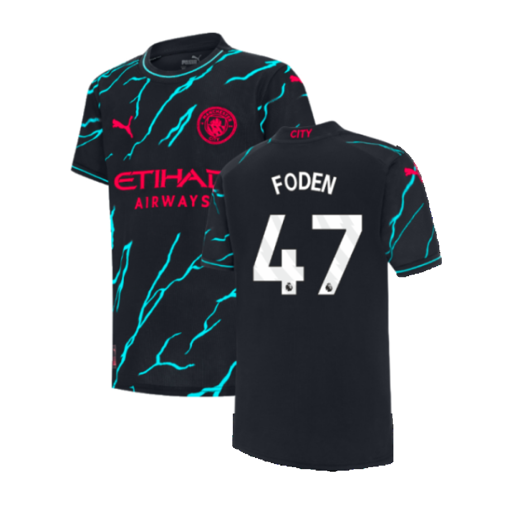 2023-2024 Man City Third Shirt (Kids) (FODEN 47)_0