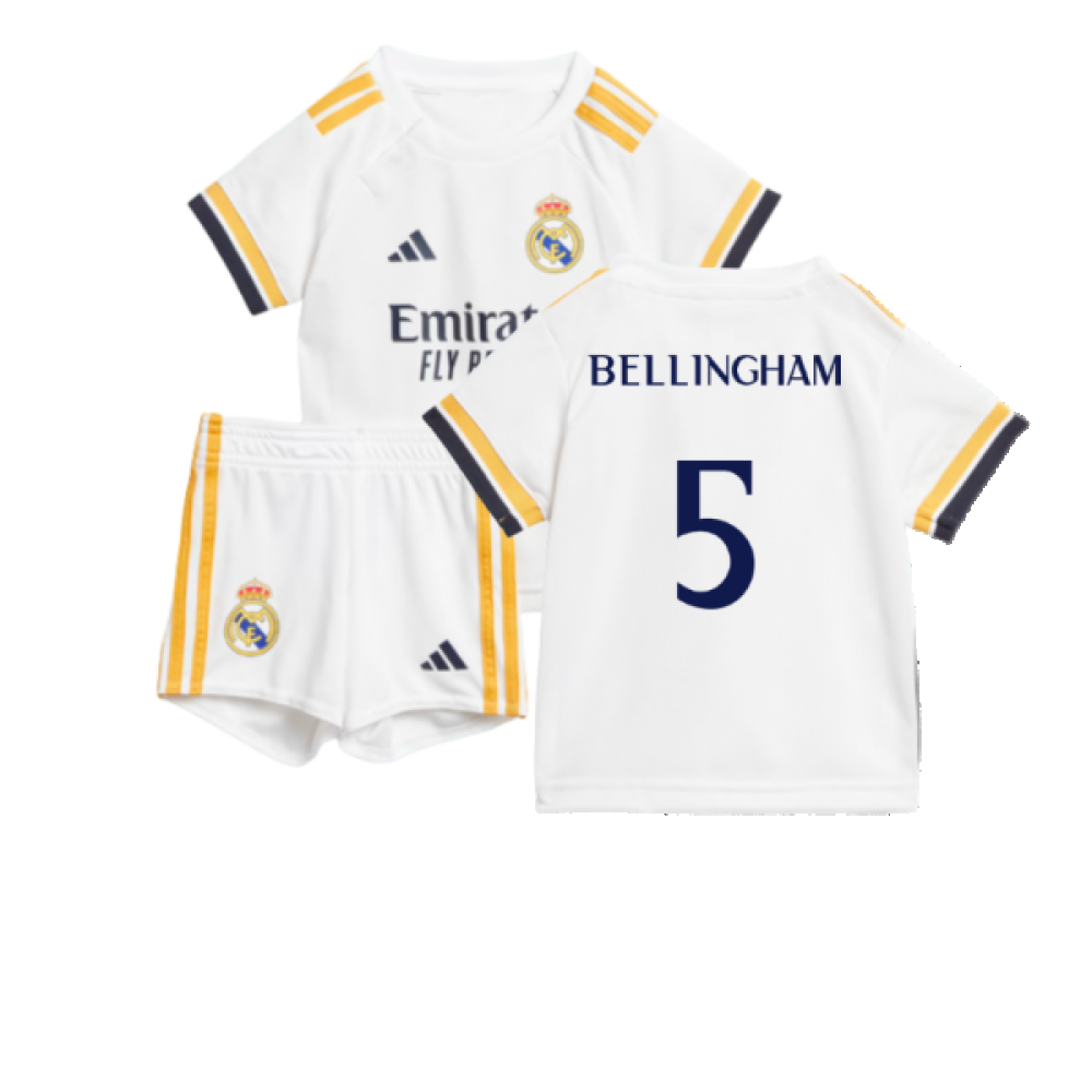 2023-2024 Real Madrid Home Baby Kit (Bellingham 5)_0