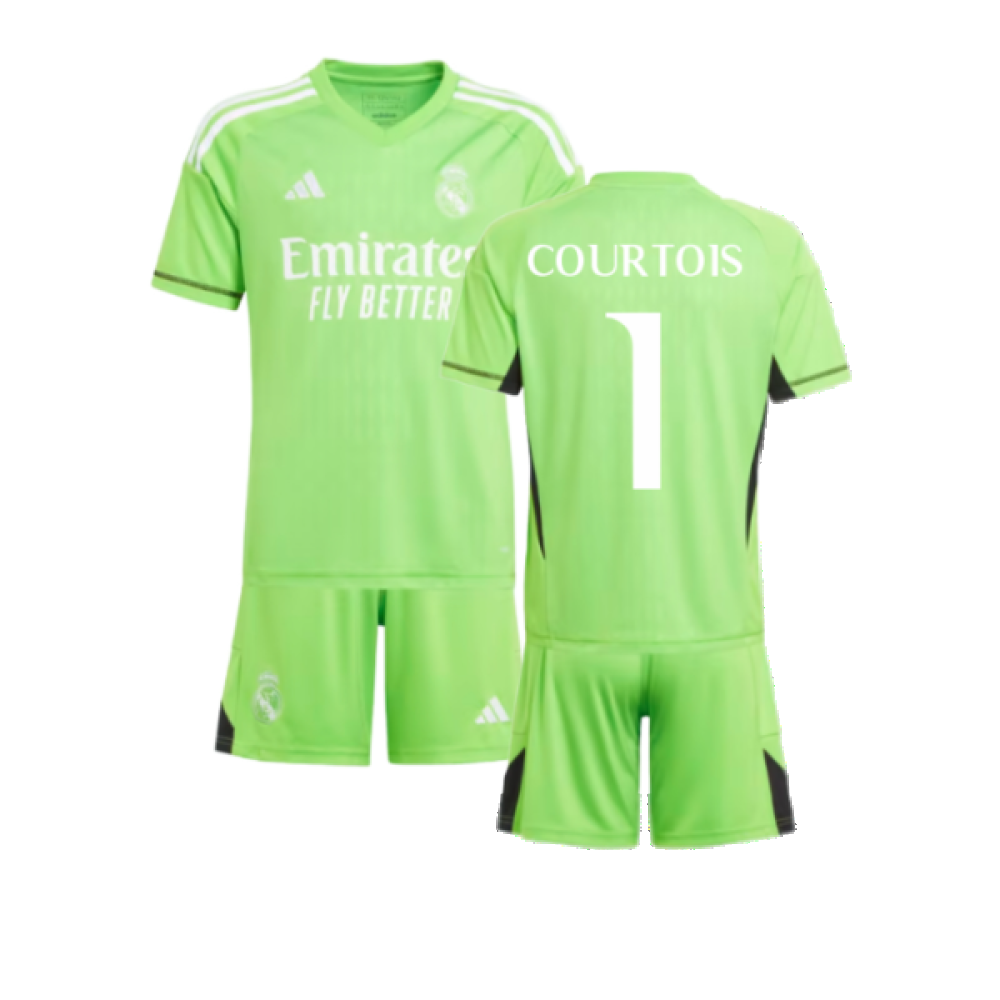 2023-2024 Real Madrid Home Goalkeeper Youth Kit (COURTOIS 1)_0