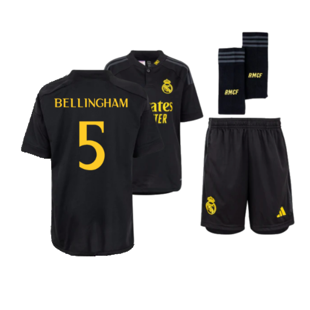 2023-2024 Real Madrid Third Youth Kit (Bellingham 5)_0