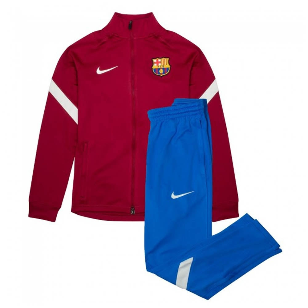 2021-2022 Barcelona Dry Squad Tracksuit (Noble Red) - Kids_0