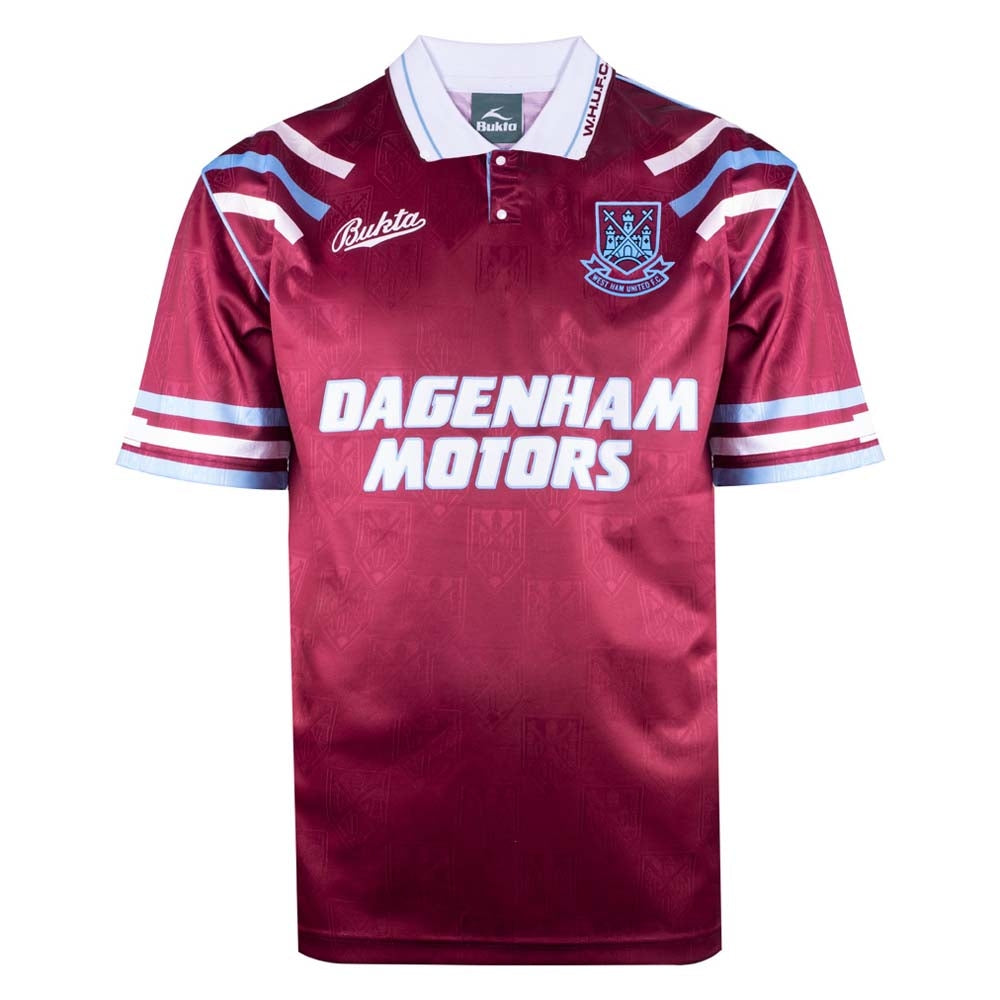 West Ham United 1992 Retro Football Shirt_0