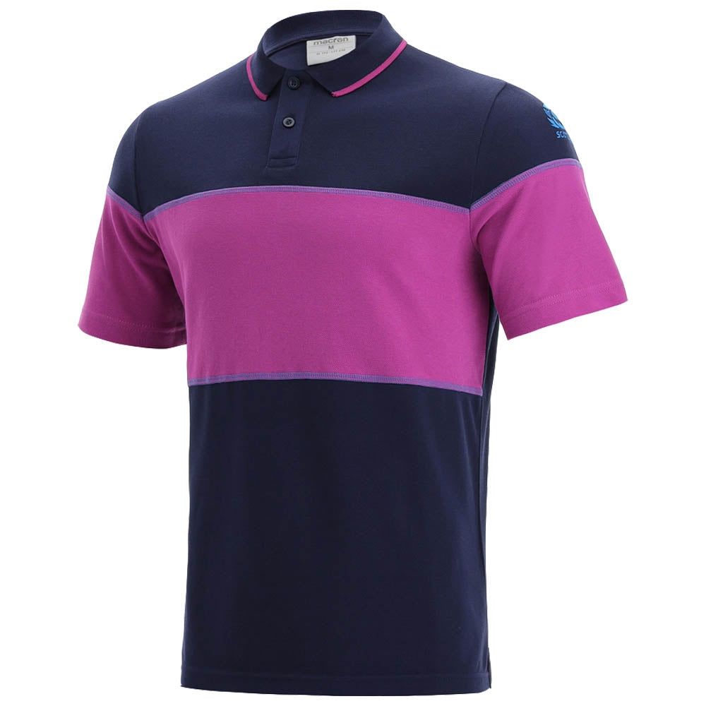 2021-2022 Scotland Leisure Polycotton Polo Shirt (Navy-Purple)_0