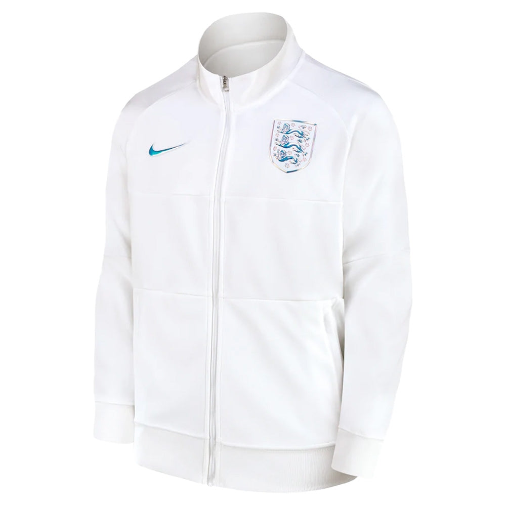 2022-2023 England Woven Football Jacket (White) - Ladies_0