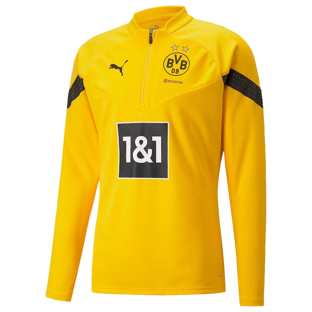 2022-2023 Borussia Dortmund Half Zip Top (Yellow)_0