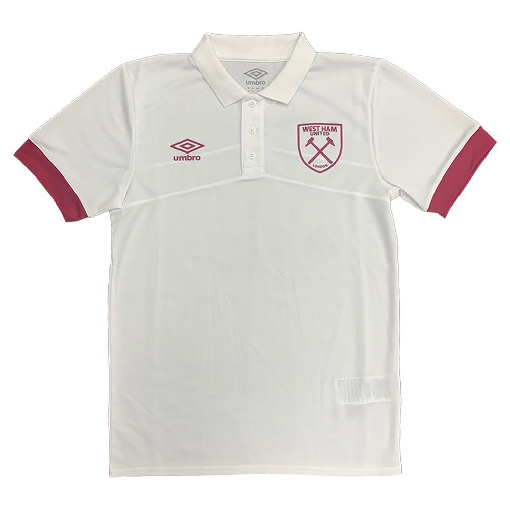 2022-2023 West Ham Poly Polo (U) - White_0