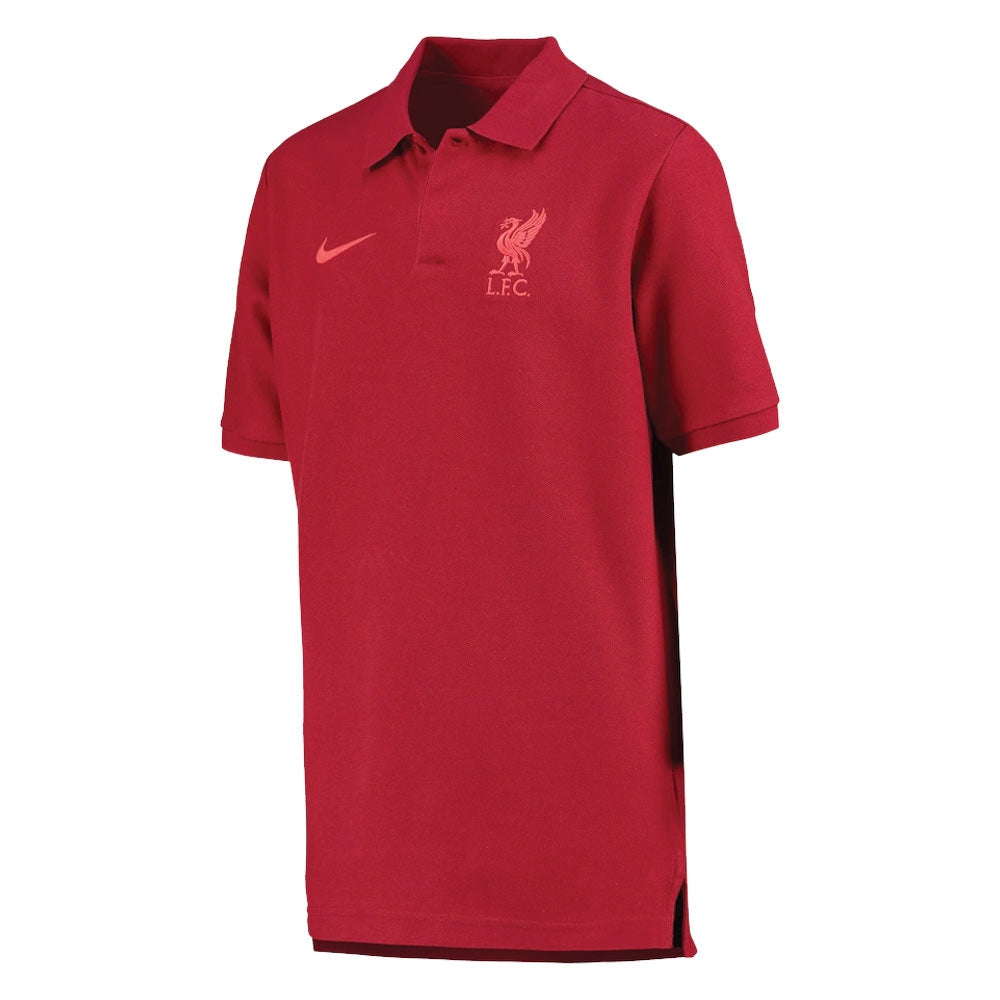 2022-2023 Liverpool Club Polo Shirt (Red) - Kids_0