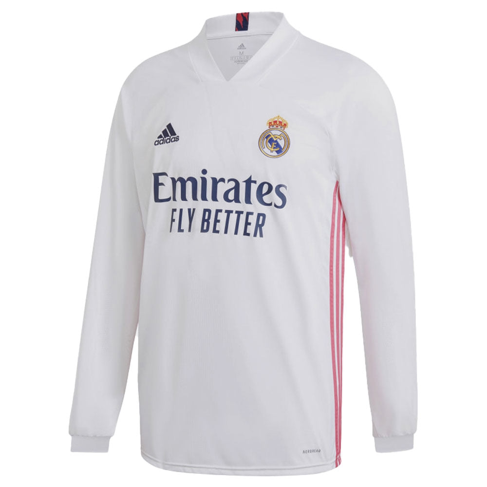 2020-2021 Real Madrid Long Sleeve Home Shirt_0