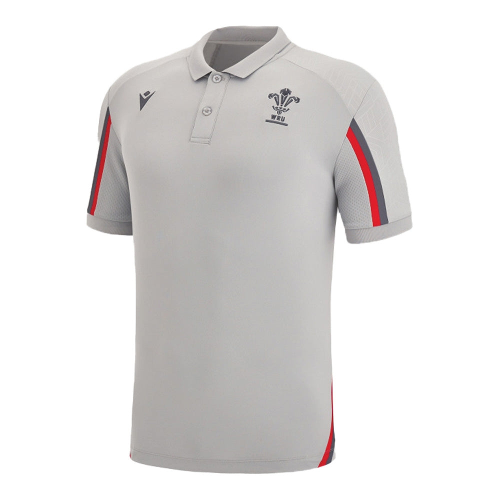 2022-2023 Wales Travel Polo Shirt (Grey)_0