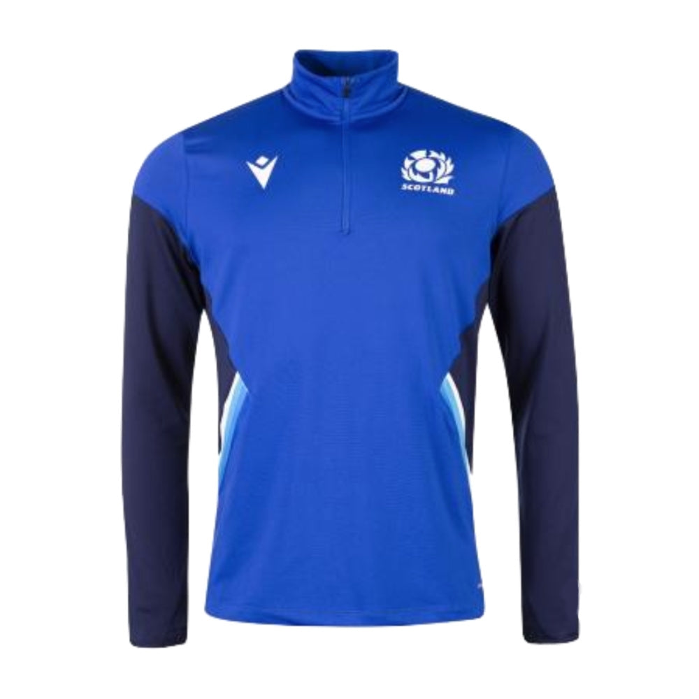 2022-2023 Scotland Travel Half Zip Softshell Top (Royal)_0