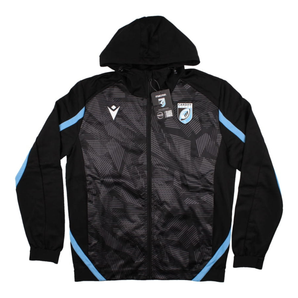 2022-2023 Cardiff Blues Warm Up JACKET (Black)_0