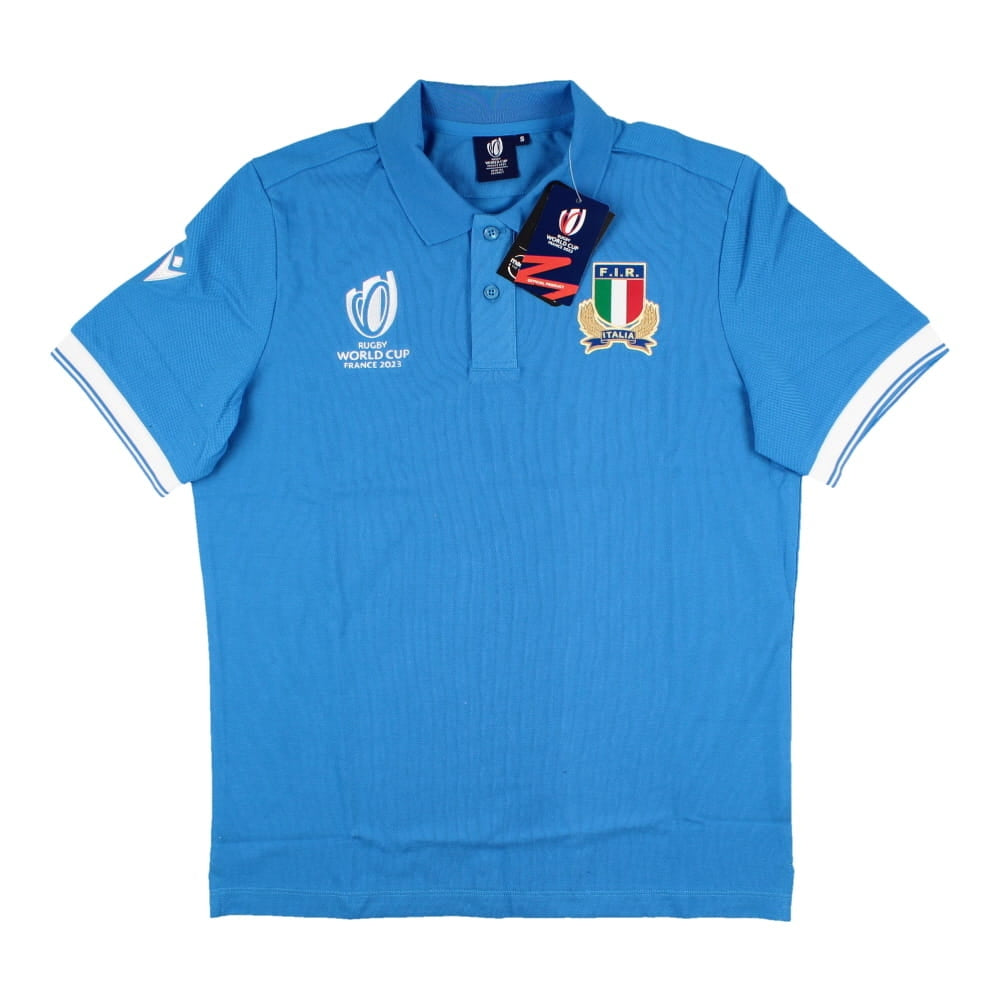 2023 Italy RWC Country Cottonpoly Polo Shirt (Blue)_0