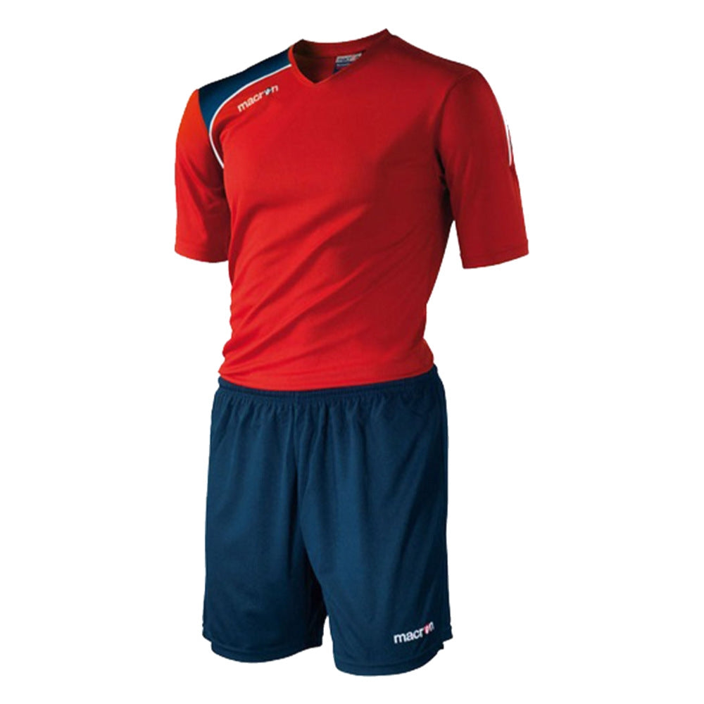 Macron Team Wear Talos Shirt + Shorts (Red-Navy)_0