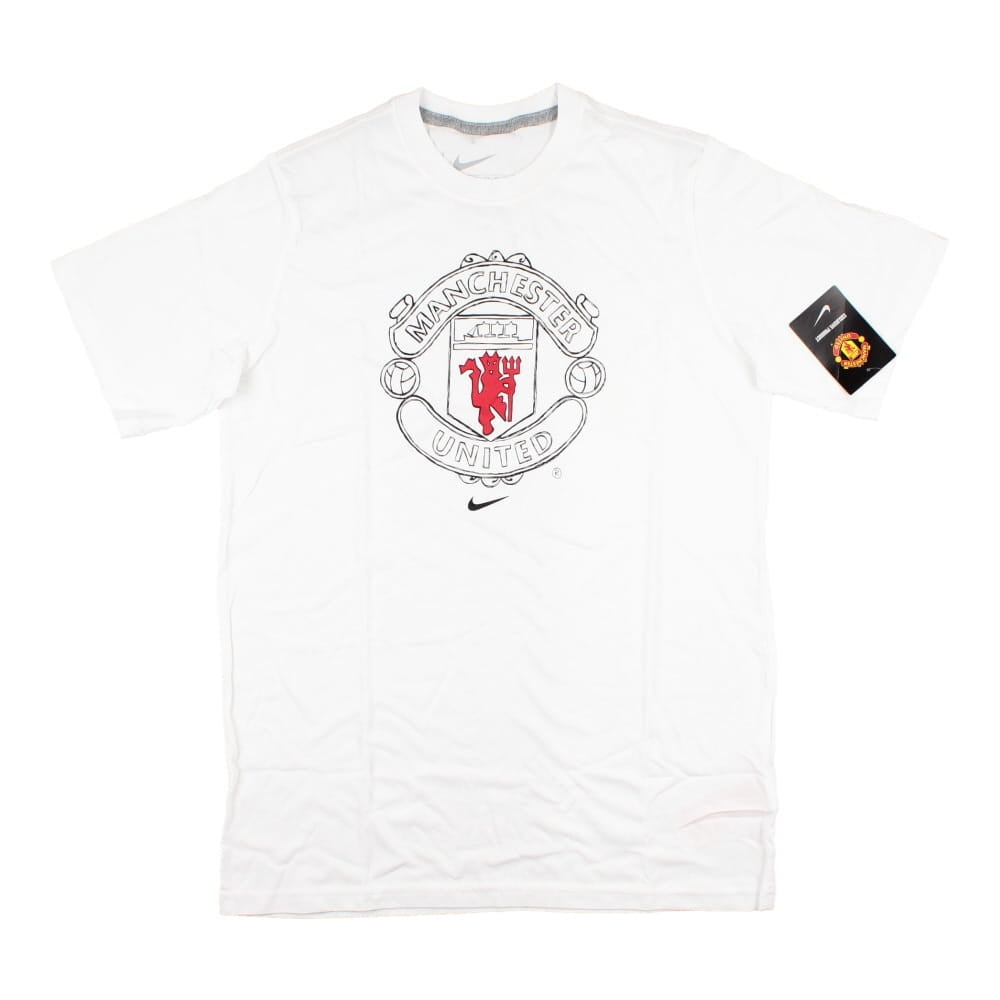 2010-2011 Man Utd Crest Tee (White) - Kids_0