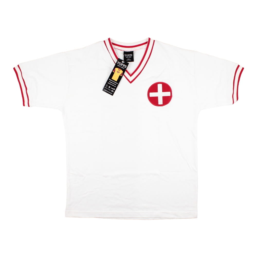 Switzerland 1970s Retro Football Shirt (White)_0