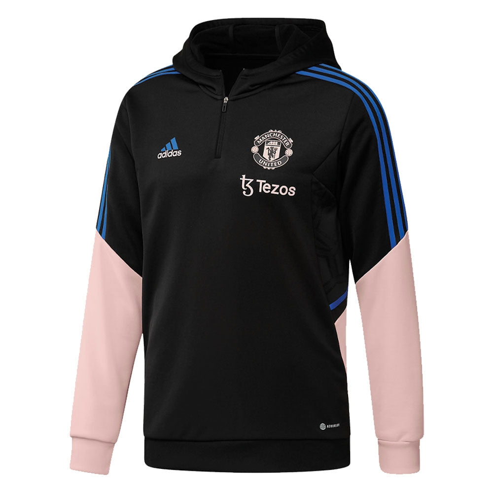 2022-2023 Man Utd Condivo 22 Hooded Track Top (Black)_0