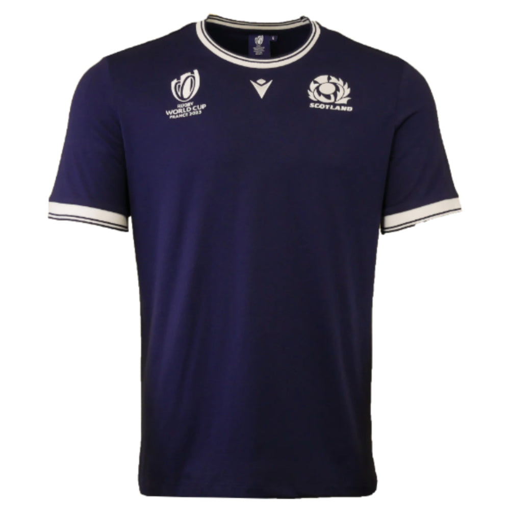 Scotland Mens RWC 2023 Cotton T-Shirt - Navy_0