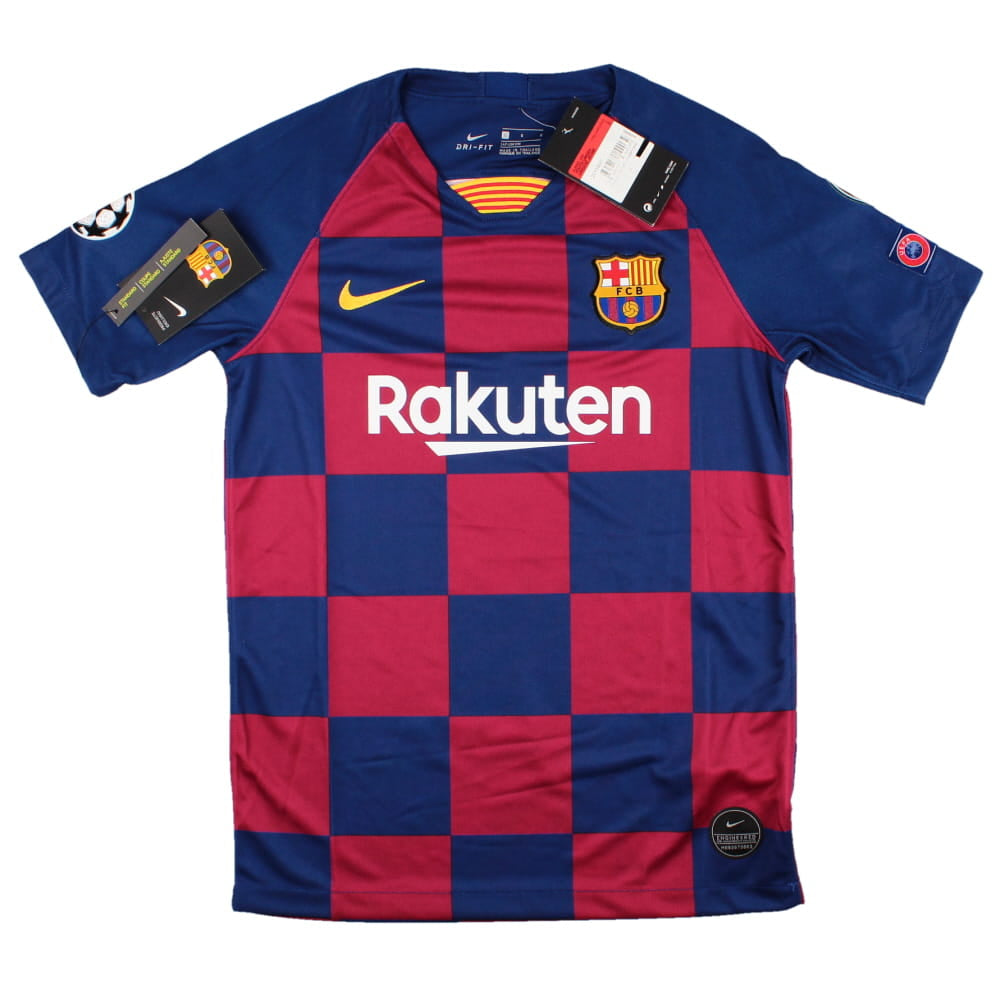 2019-2020 Barcelona CL Home Shirt (Kids)_0