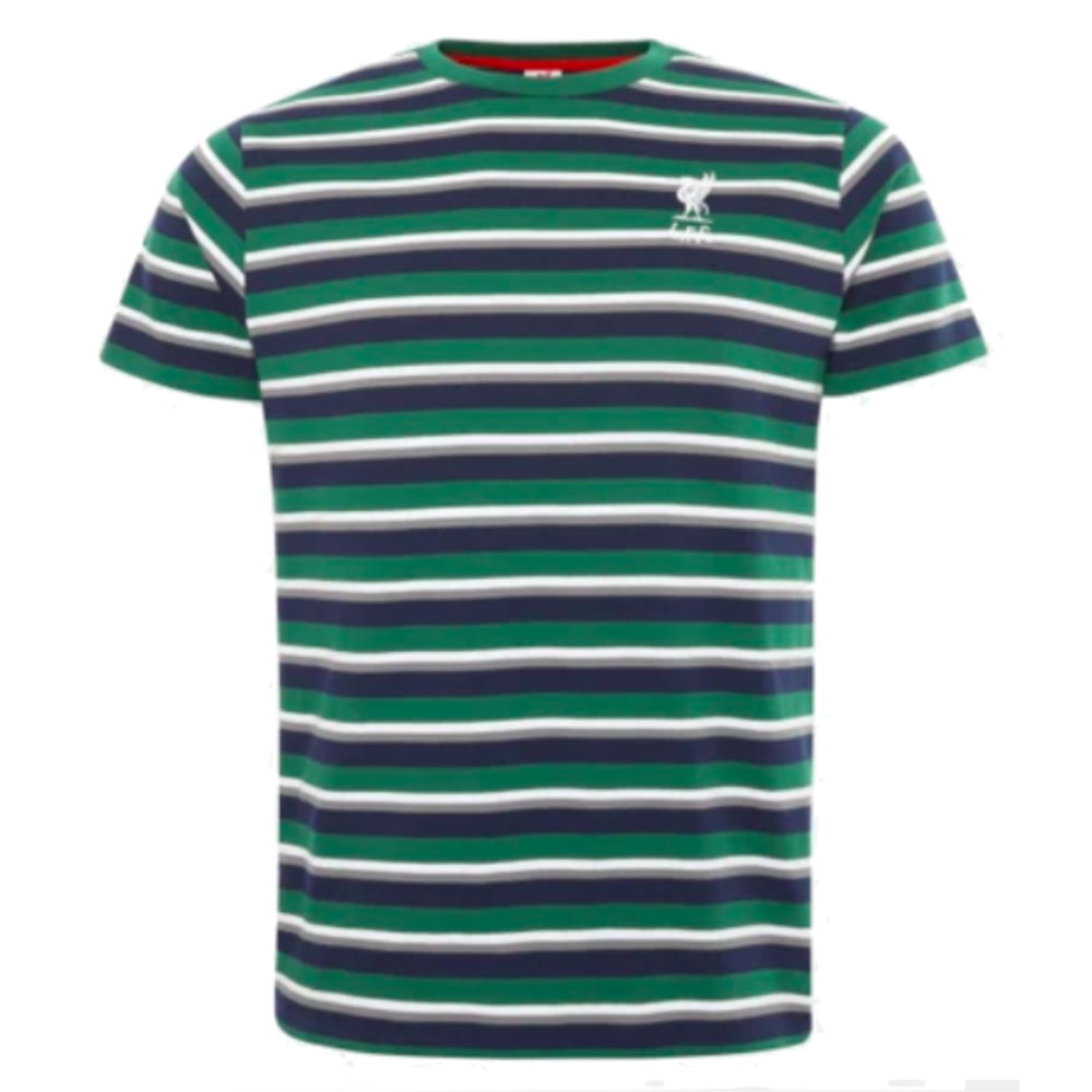 Liverpool International Retro Stripe Tee (Green)_0