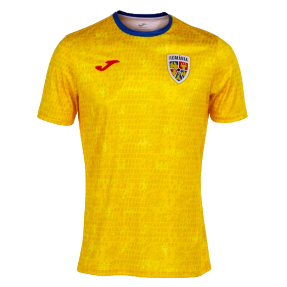 2022-2023 Romania Pre-Match Warm Up Shirt (Yellow)_0