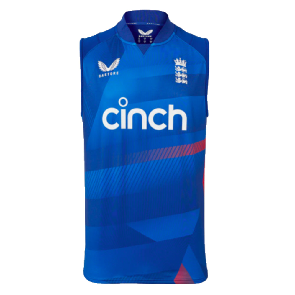 2023 England ODI Sleeveless Vest (Blue)_0