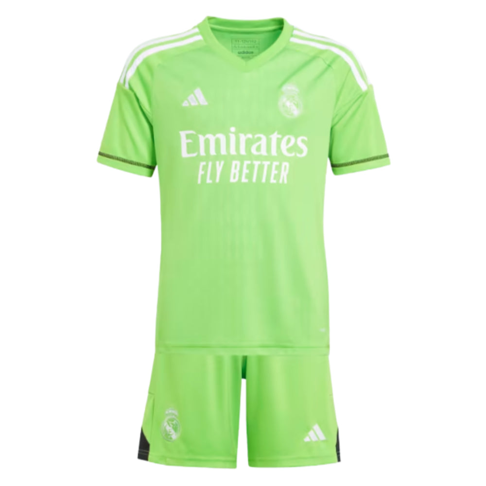 2023-2024 Real Madrid Home Goalkeeper Youth Kit_0