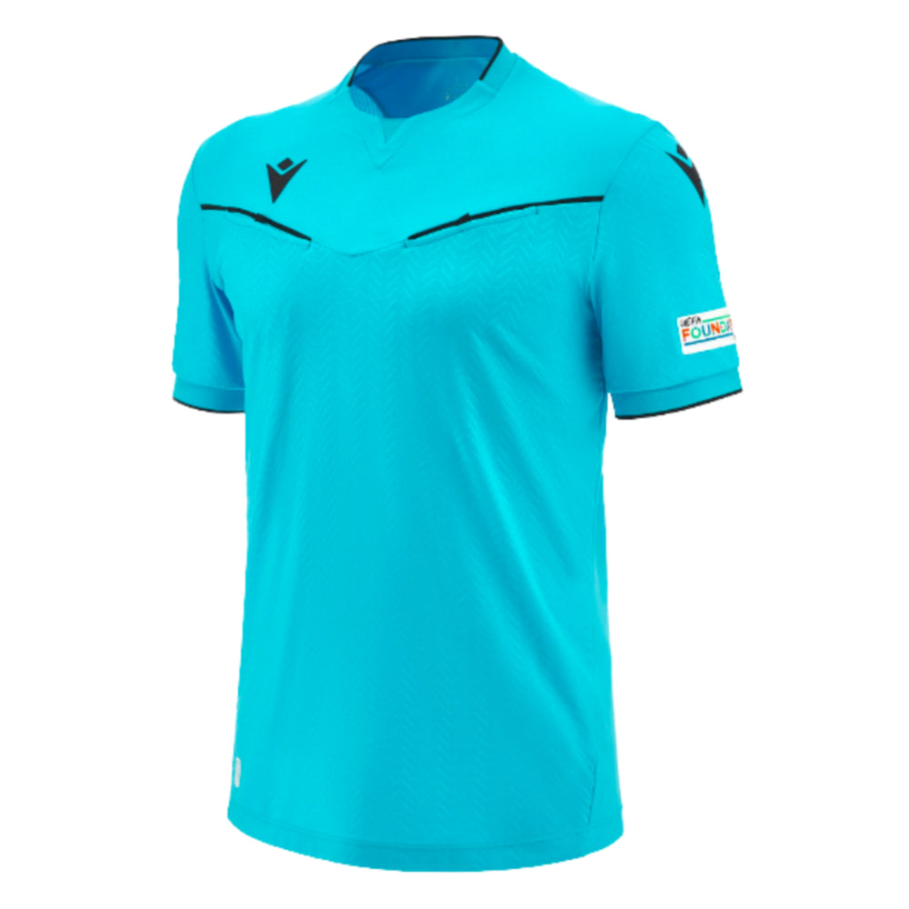 2023-2024 UEFA Referee Neon Blue Shirt_0