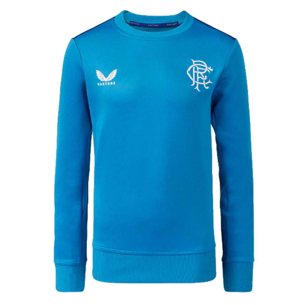 2023-2024 Rangers Players Training Sweatshirt (Deep Water) - Kids_0