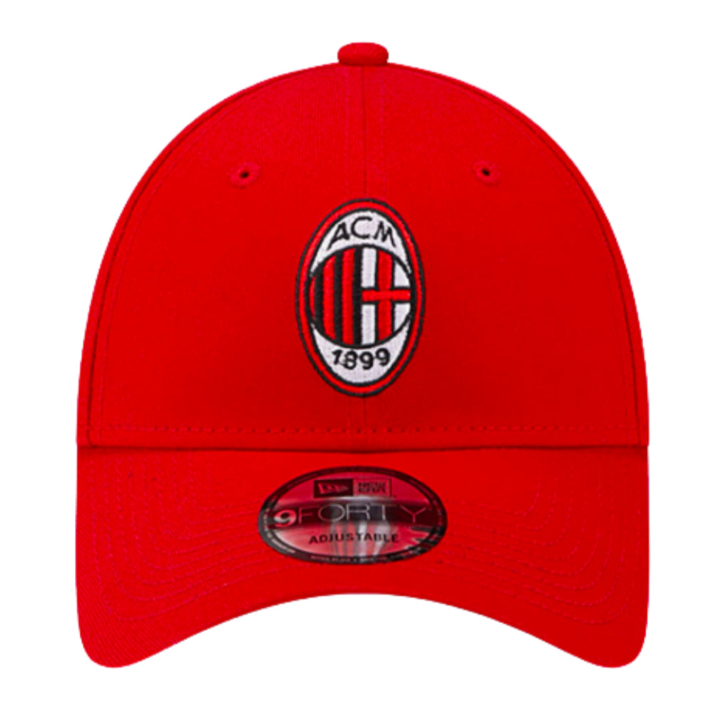 2023-2024 AC Milan Core 9Forty Adjustable Cap (Red)_0