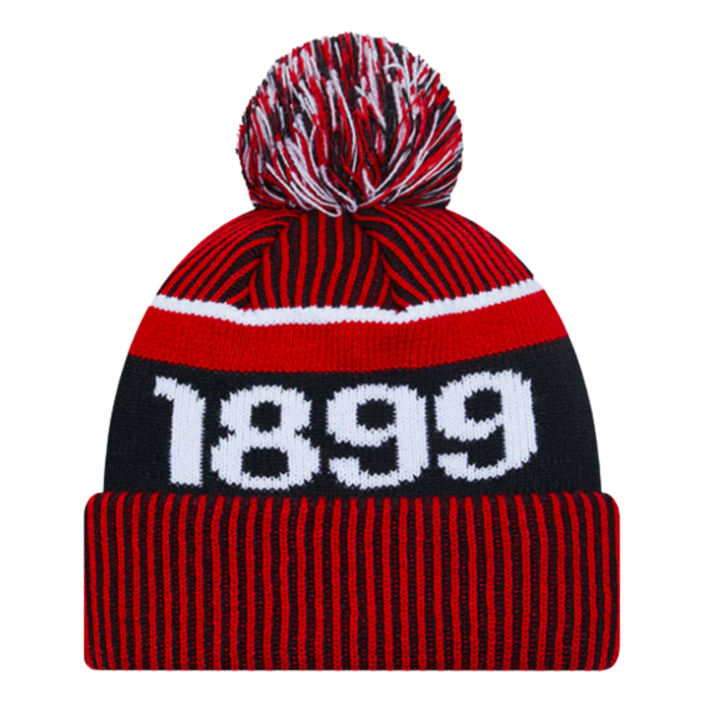 2023-2024 AC Milan Bobble Knit Beanie Hat (Red)_1