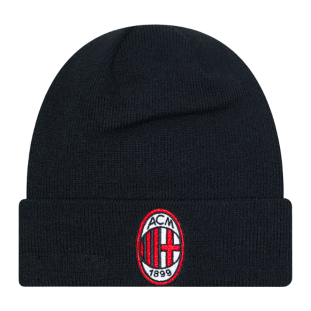 2023-2024 AC Milan Cuff Knit Beanie Hat (Black)_0