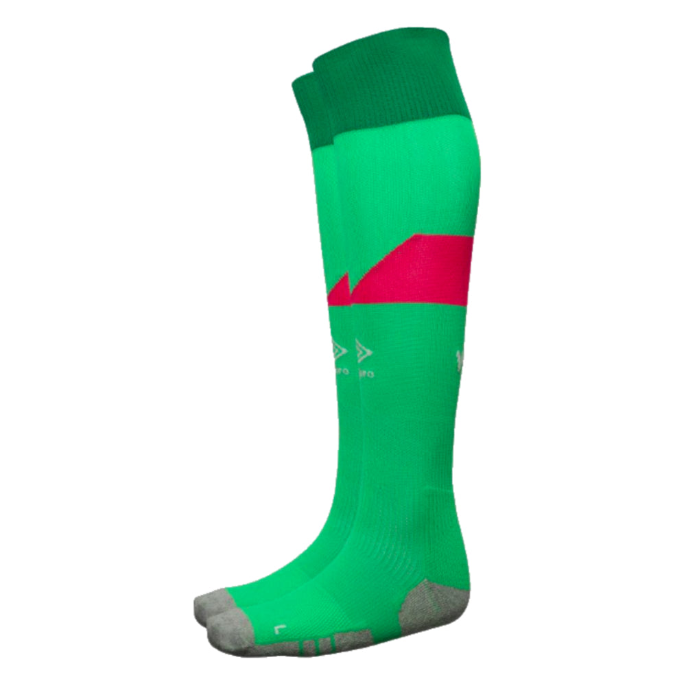 2023-2024 West Ham Home Goalkeeper Socks (Green) - Kids_0
