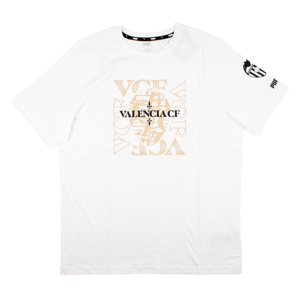 2023-2024 Valencia FtblCore Graphic Tee (White)_0