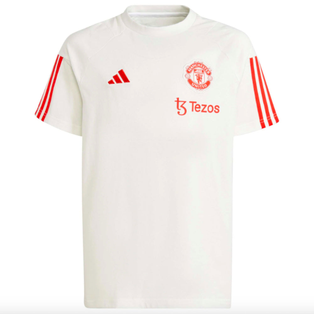 2023-2024 Man Utd Training Tee (White) - Kids_0