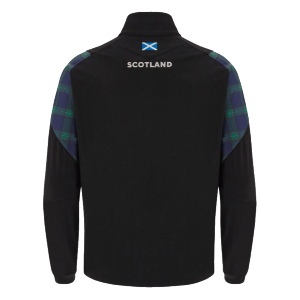 2023-2024 Scotland Rugby Half Zip Travel Fleece (Black)_1