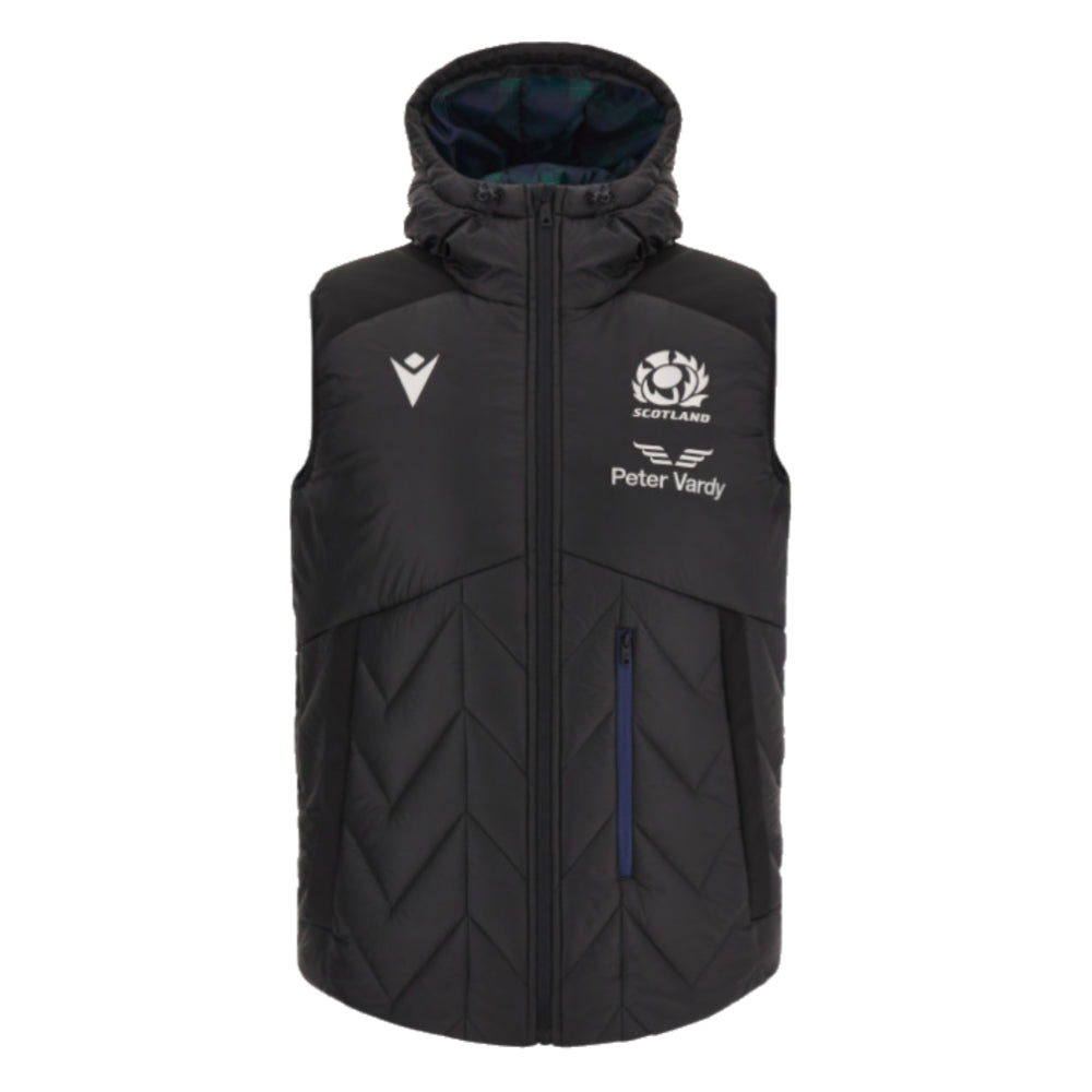 2023-2024 Scotland Rugby Padded Gilet Jacket (Black)_0